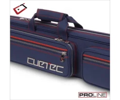 Cuetec 4x8 Navy Pro Line Pool Cue Case -Professional Billiards Equipment Store 23 ct pro line 4x8 navy 95 755 zipper detail