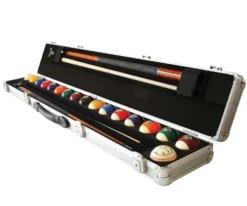 Aramith 2 Shaft 2 Butt Pool Cue & Ball Set Case -Professional Billiards Equipment Store arabx 01 open