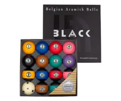 Aramith Tournament "BLACK" Pool Ball Set -Professional Billiards Equipment Store bbabk 01 1