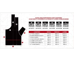 Cuetec Axis Billiards Glove -Professional Billiards Equipment Store bglct size chart 01
