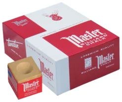 Master Chalk (Box Of 144 Cubes) -Professional Billiards Equipment Store chm144 gold 01