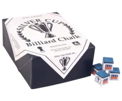 Silver Cup Chalk (Box Of 144 Cubes) 9 Silver Cup Chalk (Box Of 144 Cubes) -Professional Billiards Equipment Store chs144 blue 01 1