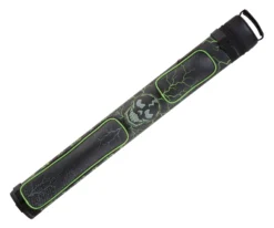 Eight Ball Mafia EBMC22K Green Skull 2 Butt 2 Shaft Hard Case -Professional Billiards Equipment Store ebmc22k 1