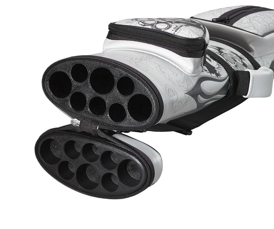 Eight Ball Mafia White Knuckles 3 Butt 5 Shaft Hard Case 4 Eight Ball Mafia White Knuckles 3 Butt 5 Shaft Hard Case - Image 2