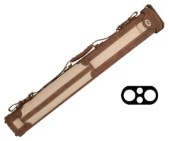 Elite 2x2 Vintage Leather Cue Case Chestnut -Professional Billiards Equipment Store ecv22 chestnut 01