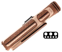 Elite 3x5 Vintage Cue Case- Chestnut -Professional Billiards Equipment Store ecv35 chestnut 01