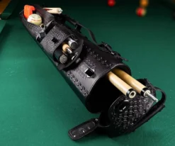 Instroke Southwest 3 Butt 5 Shaft Leather Case -Professional Billiards Equipment Store issw35 black 01