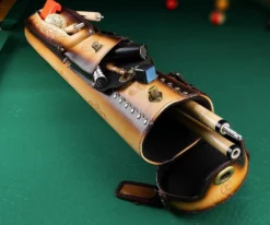 Instroke Tooled 3 Butt 7 Shaft Leather Case -Professional Billiards Equipment Store ist37 rust 01 2