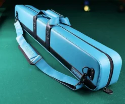 Molinari 2 Butt 4 Shaft Black/Cyan Hybrid Cue Case -Professional Billiards Equipment Store mlcf24 04 3