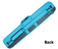 Molinari 3 Butt 6 Shaft Cyan/Black Flat Cue Case -Professional Billiards Equipment Store mlcf36 cyan back 01