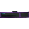 Molinari 2 Butt 4 Shaft Black/Purple Soft Cue Case -Professional Billiards Equipment Store mlcs24 purple cat