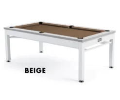 Nantucket 3-in-1 Outdoor Pool/Dining/Ping Pong Table From Spencer Marston - FREE Installation -Professional Billiards Equipment Store nantucket beige 1