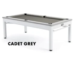 Nantucket 3-in-1 Outdoor Pool/Dining/Ping Pong Table From Spencer Marston - FREE Installation -Professional Billiards Equipment Store nantucket cadet grey 1