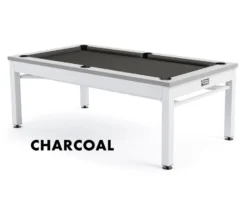 Nantucket 3-in-1 Outdoor Pool/Dining/Ping Pong Table From Spencer Marston - FREE Installation -Professional Billiards Equipment Store nantucket charcoal 1