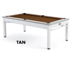 Nantucket 3-in-1 Outdoor Pool/Dining/Ping Pong Table From Spencer Marston - FREE Installation -Professional Billiards Equipment Store nantucket tan 1