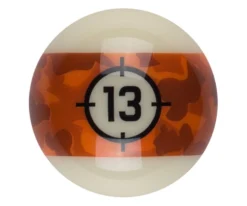 Aramith Camo Single Replacement Balls -Professional Billiards Equipment Store rbcam 13ball 01