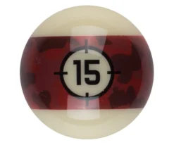 Aramith Camo Single Replacement Balls -Professional Billiards Equipment Store rbcam 15ball 01