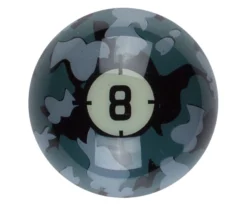 Aramith Camo Single Replacement Balls -Professional Billiards Equipment Store rbcam 8ball 01