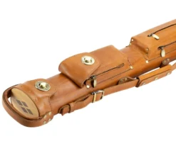Tango Pampa Tan 2 Butt 2 Shaft Leather Cue Case -Professional Billiards Equipment Store tapm22 tan 03