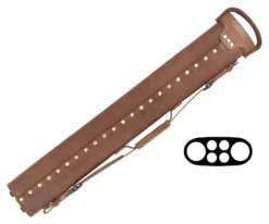 Tango Pampa Chestnut 2 Butt 4 Shaft Leather Cue Case -Professional Billiards Equipment Store tapm24 chestnut 02