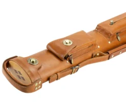 Tango Pampa Tan 2 Butt 4 Shaft Leather Cue Case -Professional Billiards Equipment Store tapm24 tan 03