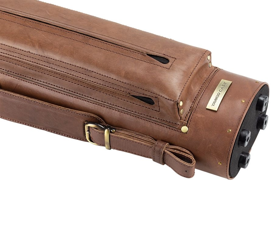 Tango Pampa Chestnut 3 Butt 5 Shaft Leather Cue Case 6 Tango Pampa Chestnut 3 Butt 5 Shaft Leather Cue Case - Image 4