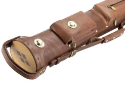 Tango Pampa Chestnut 3 Butt 6 Shaft Leather Cue Case -Professional Billiards Equipment Store tapm36 chestnut 03